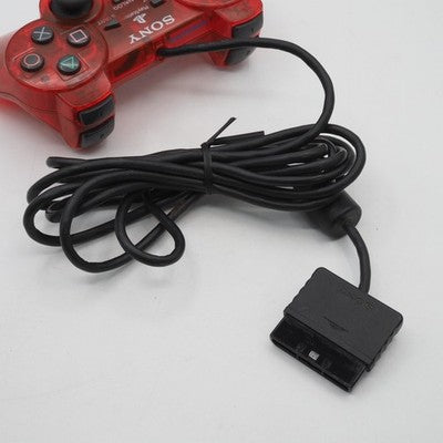 Sony PlayStation 2 DualShock Controller Crimson Red clear Tested SCPH-10010 PS2 – Japanese retro console – Enjoy Game Japan