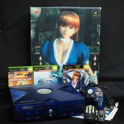 Microsoft Xbox Kasumi Blue Dead or Alive Console system Limited Japan Tested