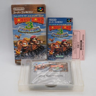 SUPER DONKEY KONG 1 2 3 Set Nintendo Super Famicom SFC NTSC-J Japan Tested