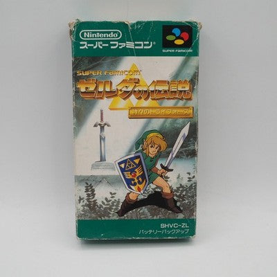 ZELDA The Legend of Triforce Super Famicom Nintendo NTSC-J Tested 1.0 Ver Tested