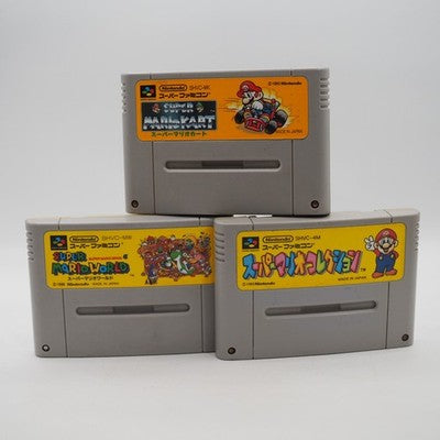 Super Famicom Game Bundle Super Mario World, Kart, All-Stars Set NTSC-J Tested – Japanese retro console – Enjoy Game Japan