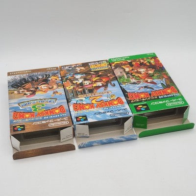 SUPER DONKEY KONG 1 2 3 Set Nintendo Super Famicom SFC NTSC-J Japan Tested