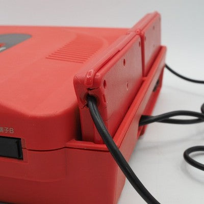 Sharp Twin Famicom Console system AN-500R Red NTSC-J Japan Tested Belt replaced