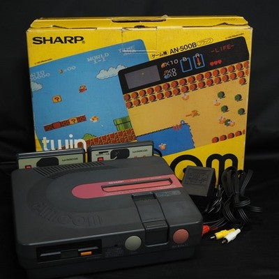 Sharp Twin Famicom Console system AN-500B Boxed NTSC-J Tested New Belt replaced – Japanese retro console – Enjoy Game Japan