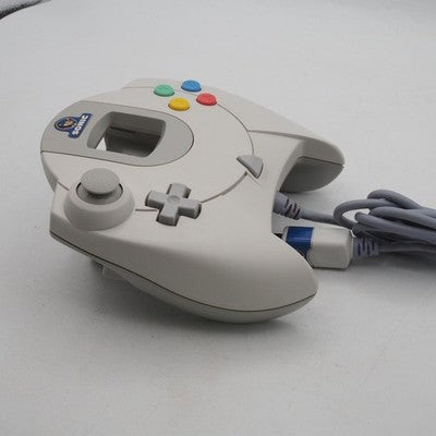 Sega Dreamcast Controller HTK-7700 White w/ Sonic The Hedgehog Sticker Tested