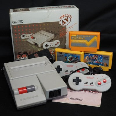 Nintendo New AV Famicom Console system HVC-101 Boxed  w/ Mario games Tested – Japanese retro console – Enjoy Game Japan