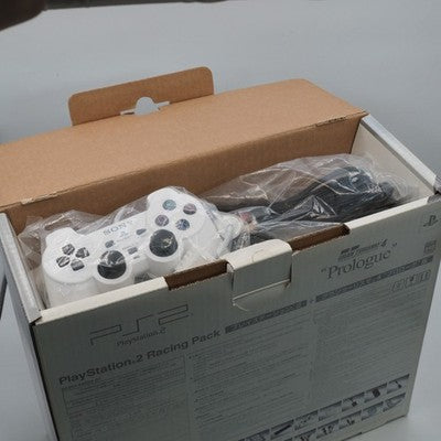 PlayStation 2 RACING Pack Console system SCPH-55000GT Boxed White NTSC-J Tested