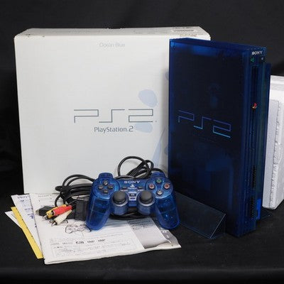 Sony PlayStation 2 Console system SCPH-37000 Boxed OCEAN BLUE NTSC-J Tested – Japanese retro console – Enjoy Game Japan
