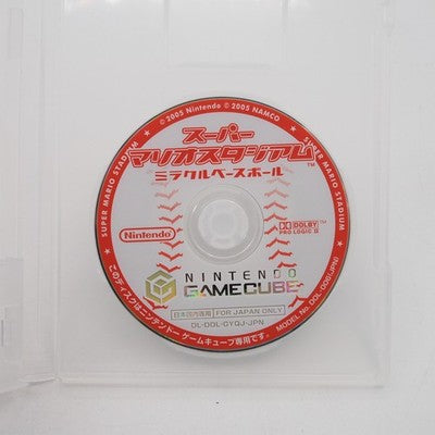 SUPER MARIO STADIUM Miracle Baseball Nintendo GameCube NTSC-J Tested GC