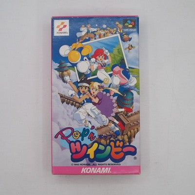 Pop'n TwinBee Nintendo Super Famicom SFC Konami NTS-J Japan Shooter Tested – Japanese retro console – Enjoy Game Japan