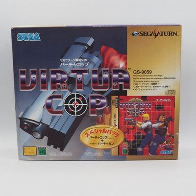 SEGA Virtua Cop + Virtua Gun Special Pack Sega Saturn NTSC-J Japan Boxed Testsed