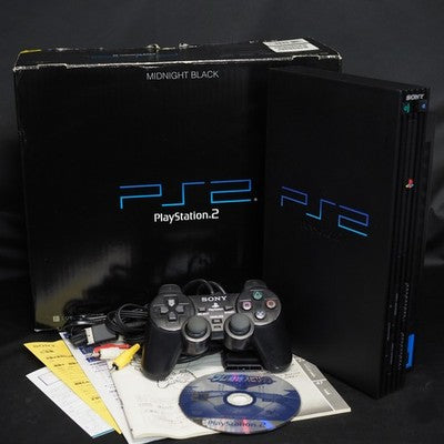 Sony PlayStation 2 Console system SCPH-5000 NB Midnight Black Boxed Tested Japan – Japanese retro console – Enjoy Game Japan