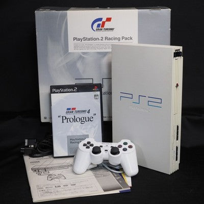 PlayStation 2 RACING Pack Console system SCPH-55000GT Boxed White NTSC-J Tested – Japanese retro console – Enjoy Game Japan