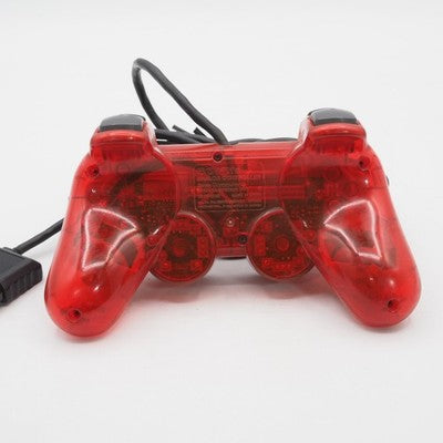 Sony PlayStation 2 DualShock Controller Crimson Red clear Tested SCPH-10010 PS2