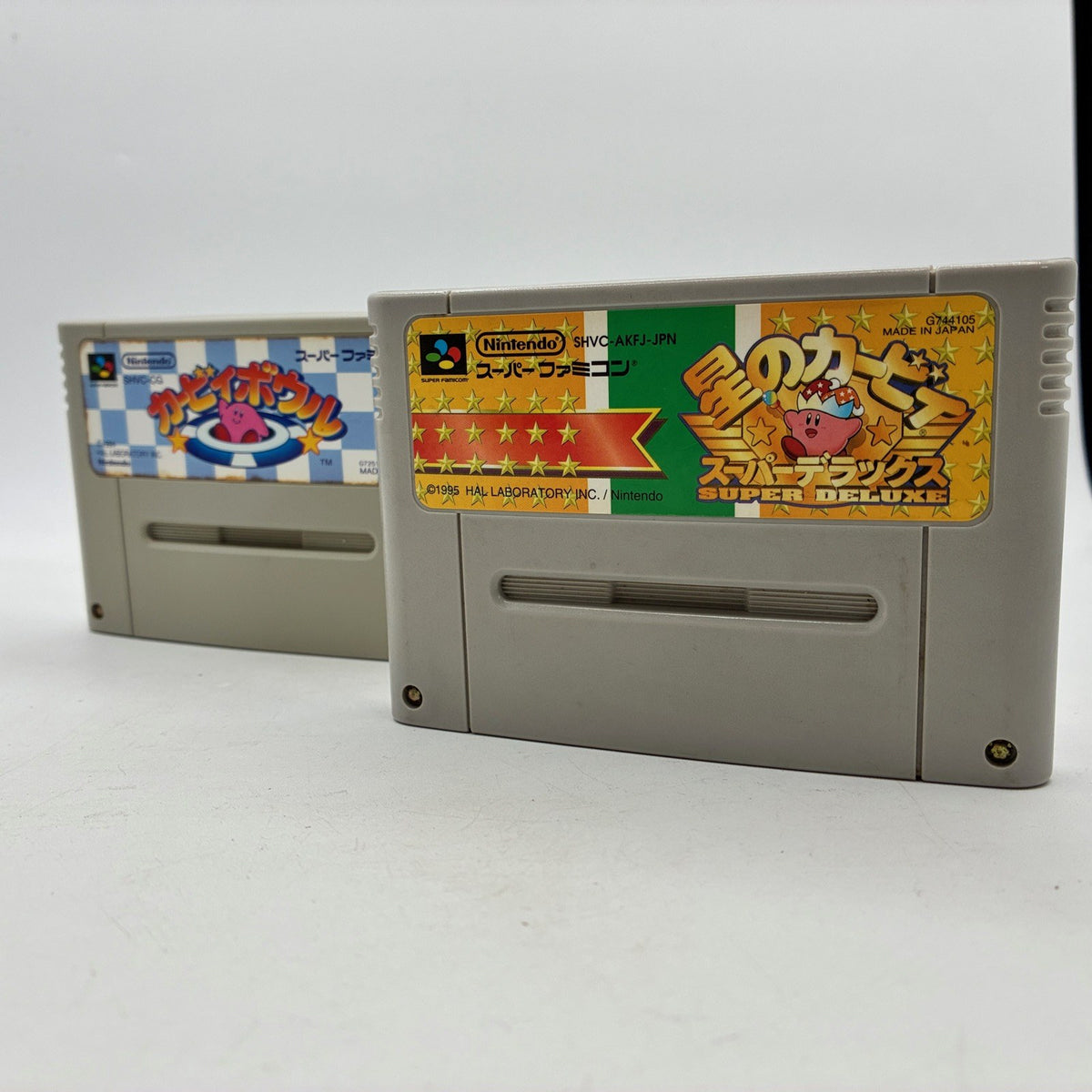 Nintendo Super Famicom Kirby Bowl + Kirby Super Deluxe Set NTSC-J