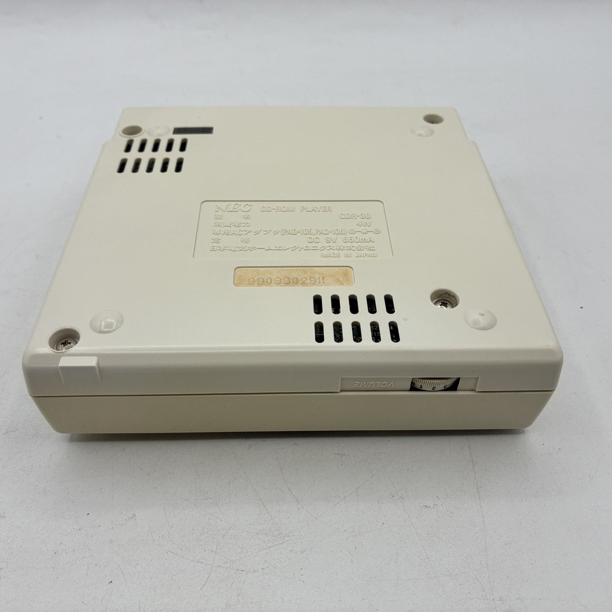 NEC PC Engine CD-ROM2 Drive CDR-30A White TurboGrafx-16 CD NTSC-J Japan