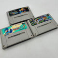 SNES Super Famicom Mega Man 7 + X2 + Mega Man & Bass Rockman 3 Game Set