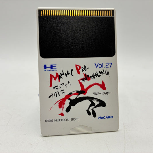 Maniac Pro Wrestling Hudson Soft NEC PC Engine TurboGrafx-16 PCE NTSC-J – Japanese retro console – Enjoy Game Japan