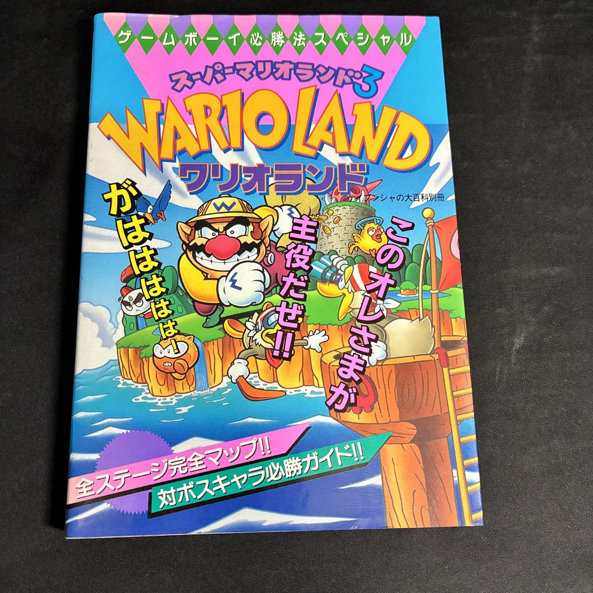 Super Mario Land 3 Wario Land Guide Book Game Boy Keibunsha Japan