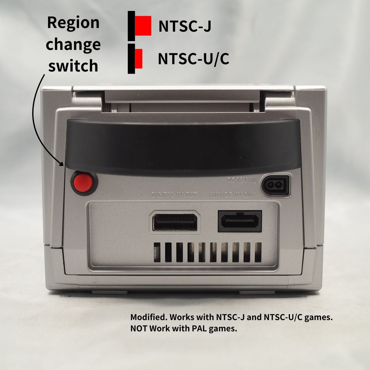 Used Nintendo GameCube Console System Silver + Game Boy Player Enjoy Plus Pack Boxed W/ Mario Golf - Tested & Working