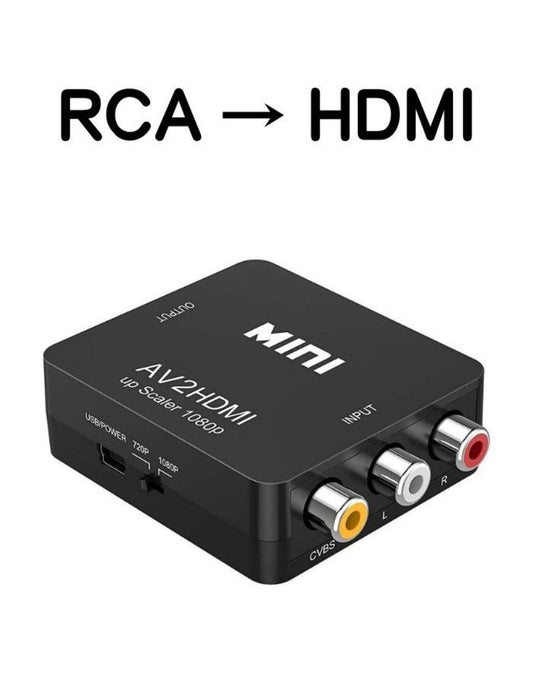 RCA to HDMI Converter AV 3RCA CVBS 1080p Upscaler Adapter + HDMI Cable — enjoy game japan | Enjoy Game Japan – Japanese retro console – Enjoy Game Japan