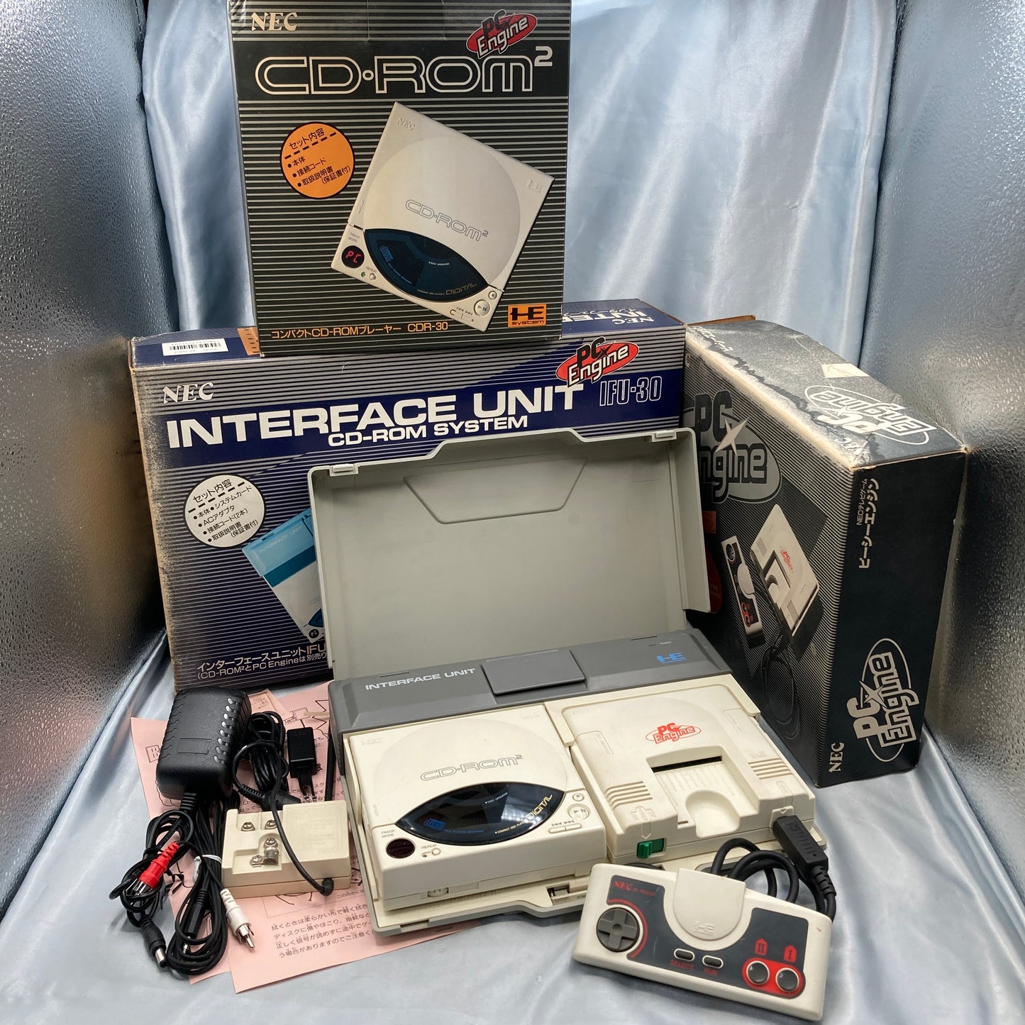 PC Engine INTERFACE UNIT IFU-30 CD-ROM2 Boxed