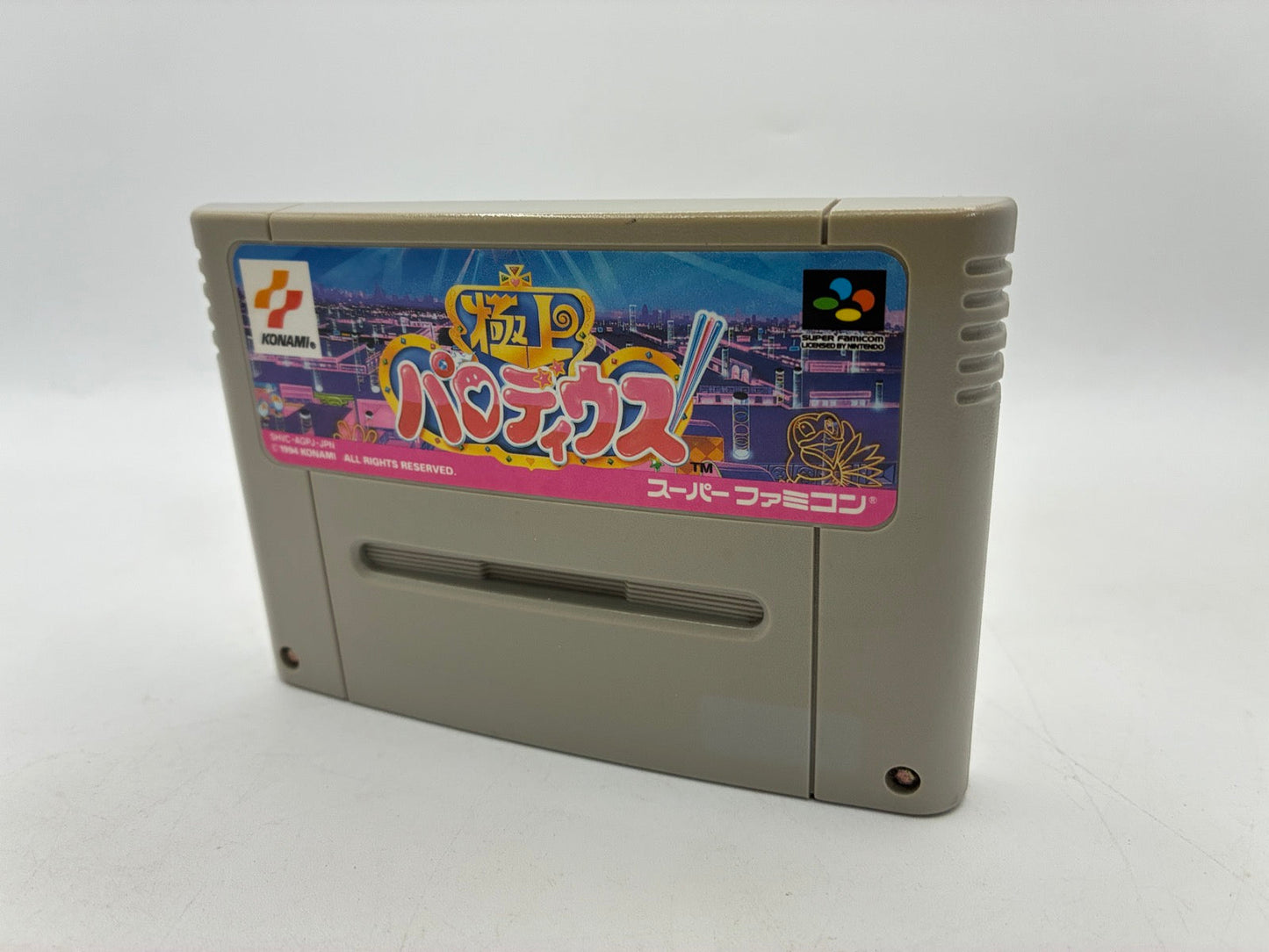 Gokujou & Jikkyou Oshaberi Parodius Set Super Famicom SFC Tested Japan Import