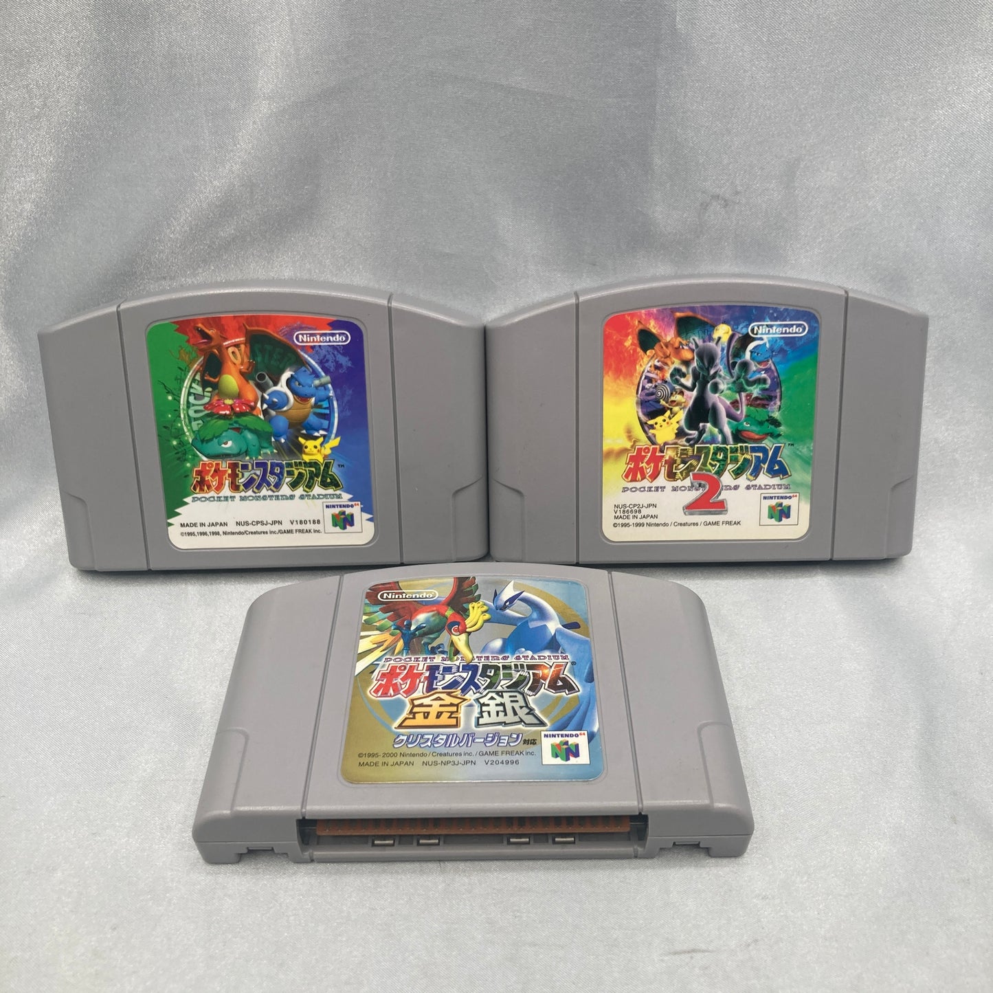 Pokemon Pocket Monsters Stadium 1 + 2 + Gold & Silver SET