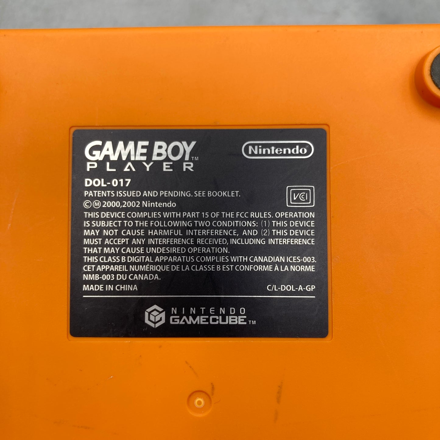 Nintendo GameCube Game Boy Player + Startup Disk NTSC-J [Orange/Black/Silver]