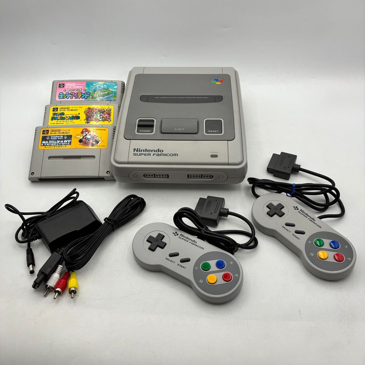 Super Famicom 3-game set: Yoshi's Island, Super Mario World, Super Mario Kart