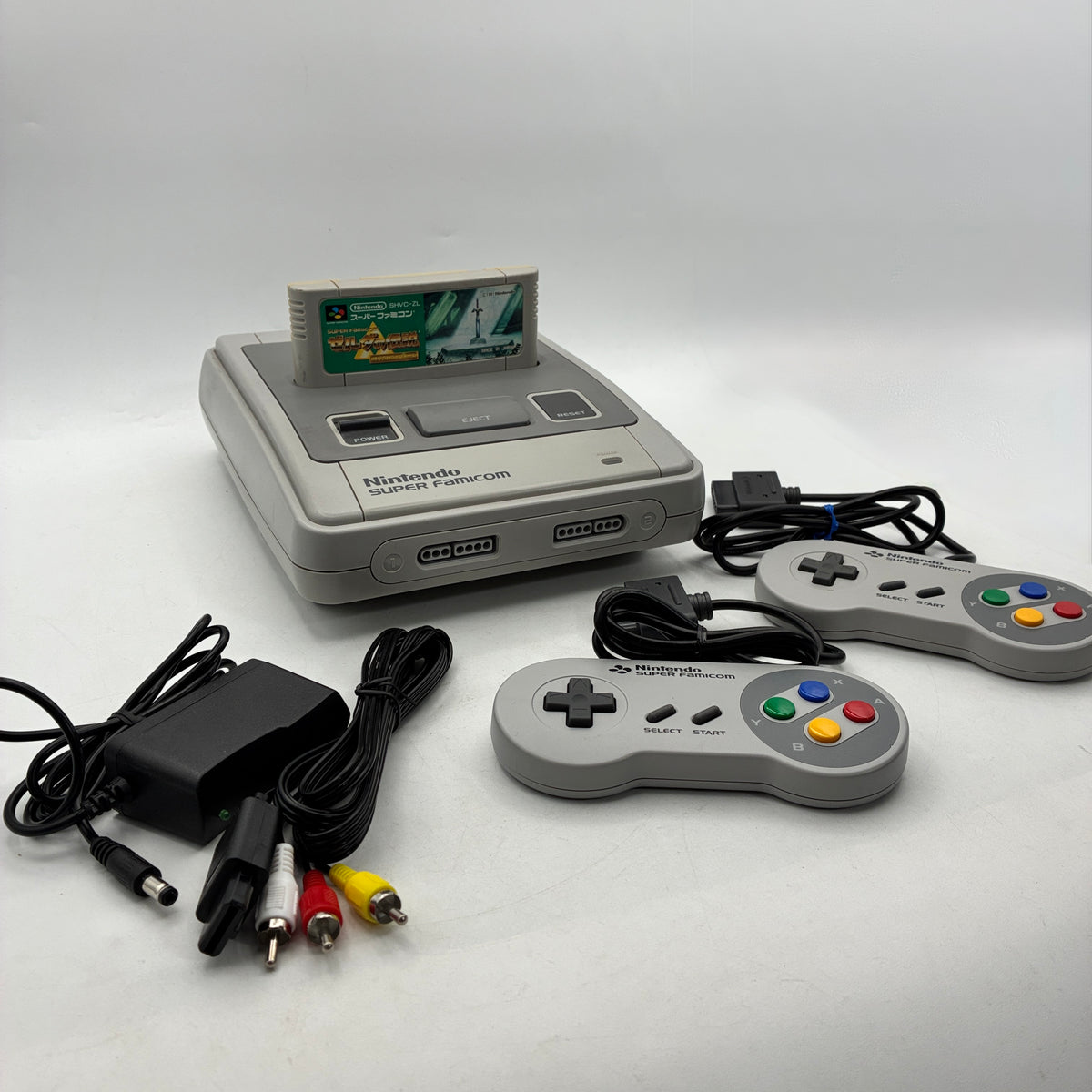 Super Famicom with The Legend of Zelda: A Link to the Past