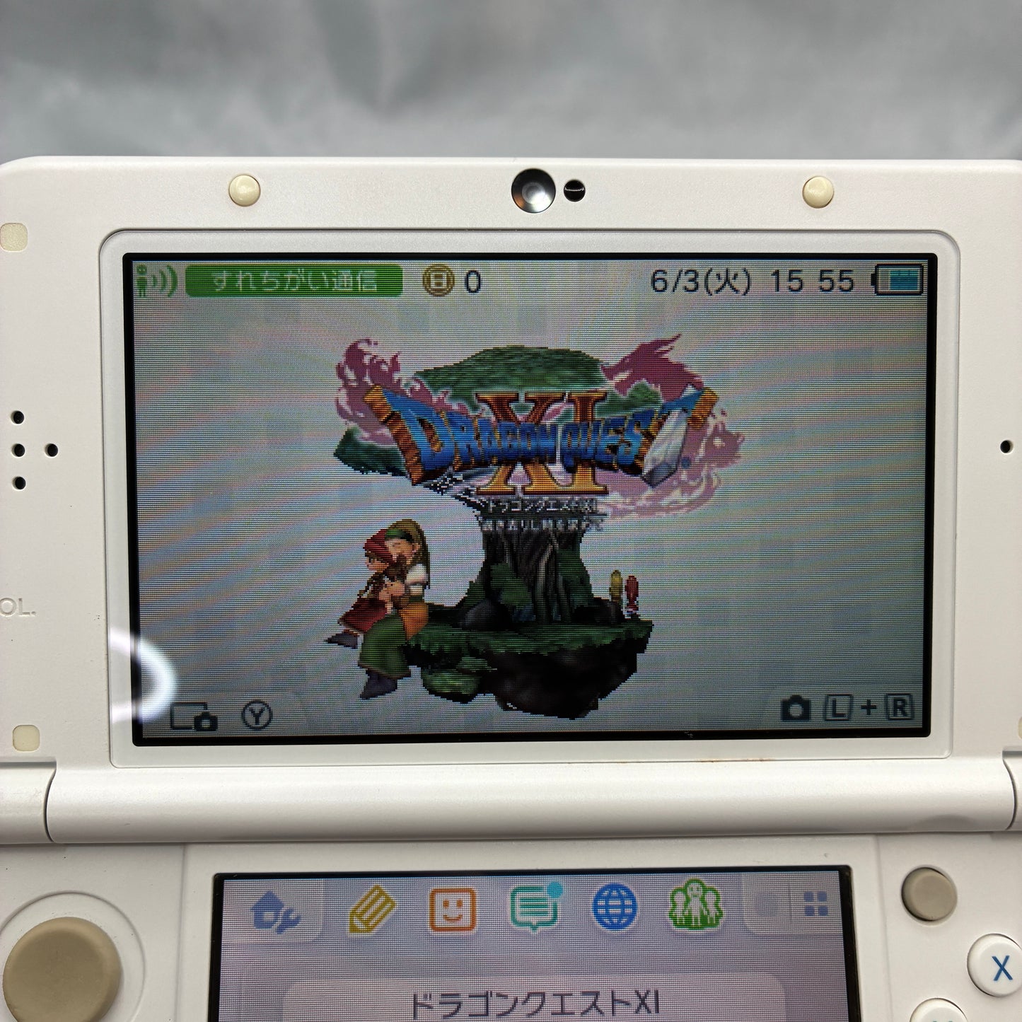 Used Nintendo new 3DS LL XL Handheld Console RED-001 Pearl white - Tested & Working