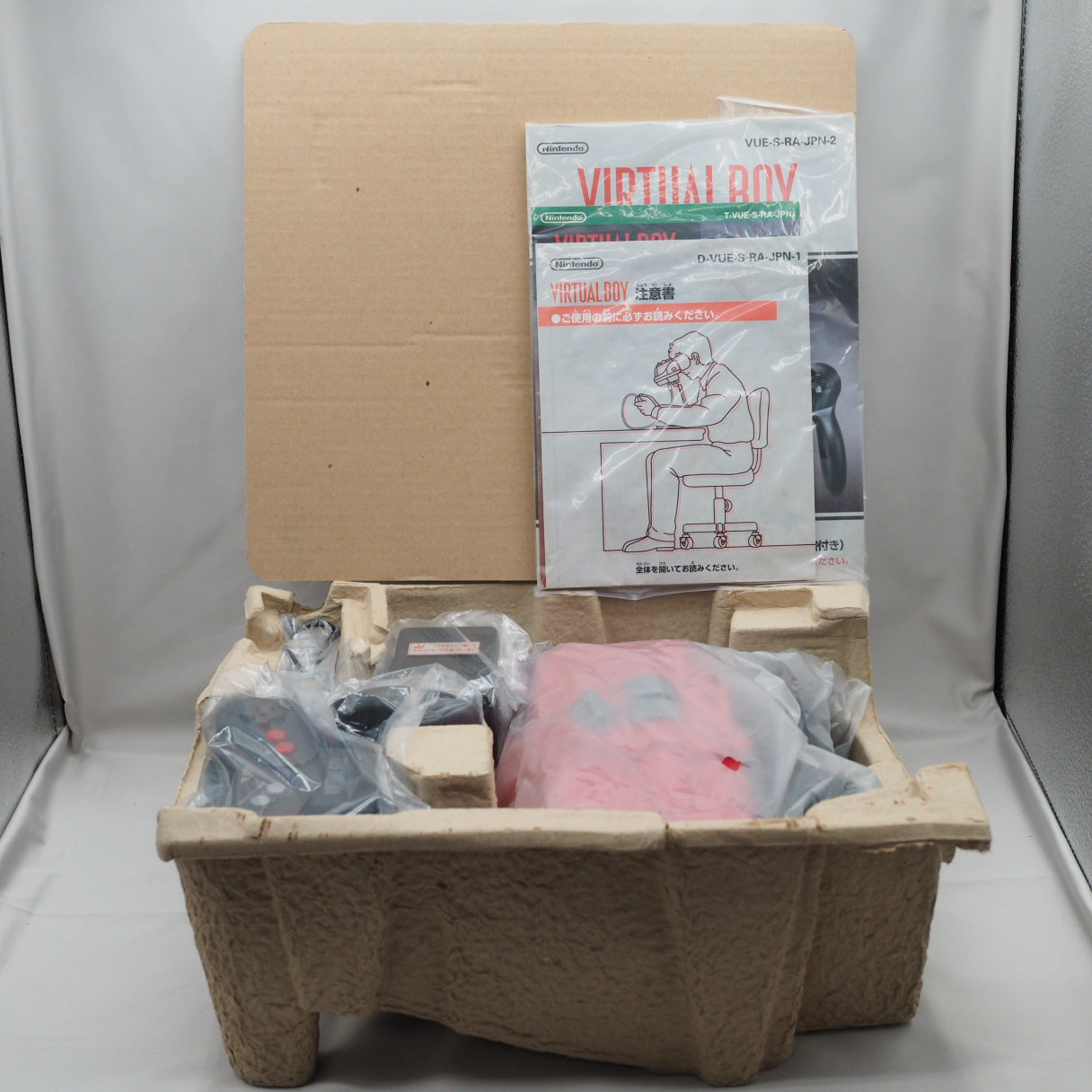 Used VIRTUAL BOY Nintendo 3D Display Game System Boxed W/ AC Adapter + AC adapter tap - Tested & Working