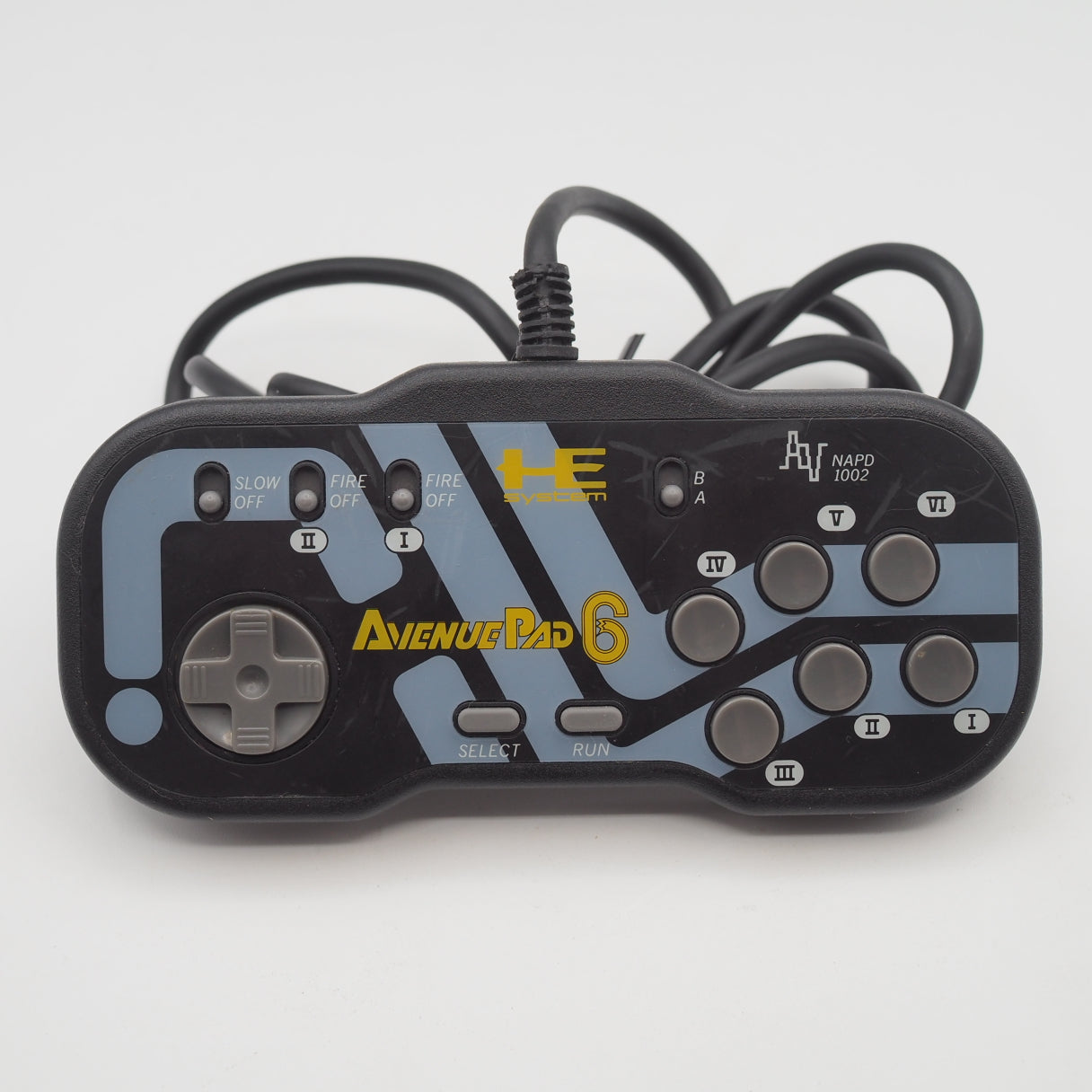 Used PC Engine Avenue Pad 6 Controller NAPD-1002 - Tested & Working