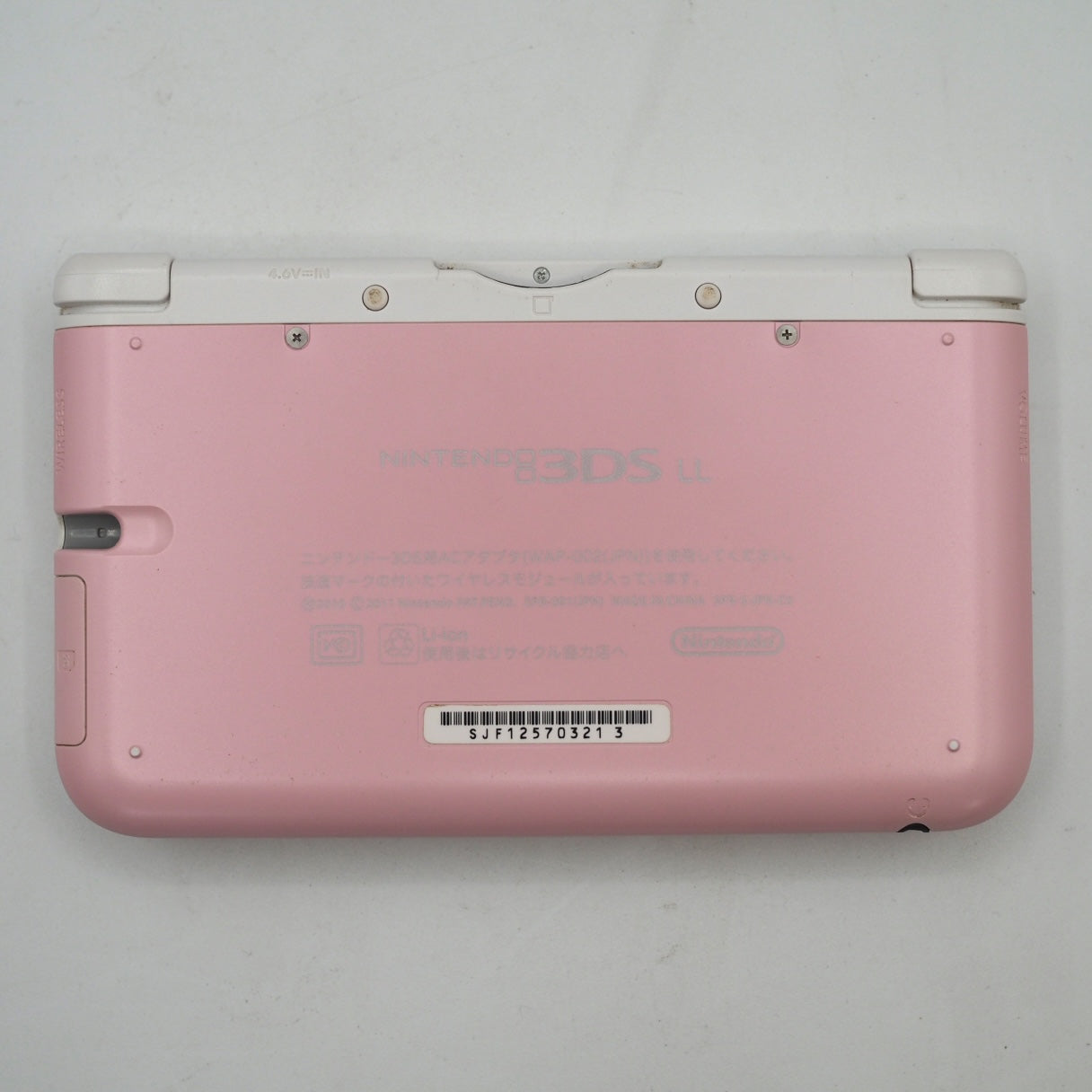 Used Nintendo 3DS LL XL Pink White Handheld Console SPR-001 - Tested & Working