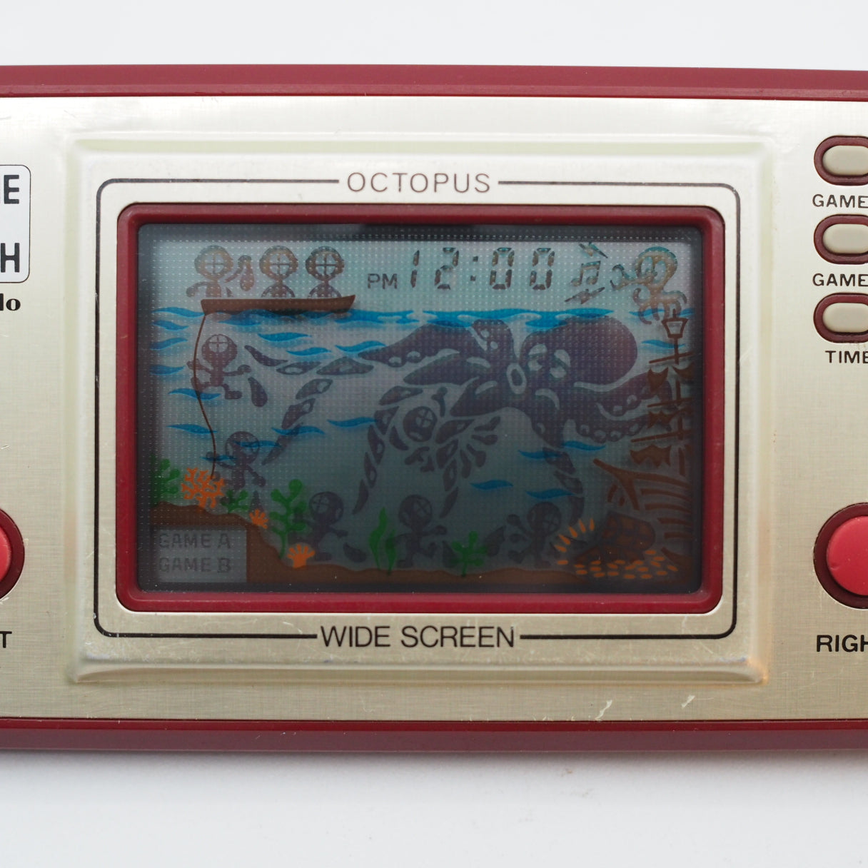 Used Nintendo GAME&WATCH OCTOPUS Handheld Console OC-22 - Tested & Working