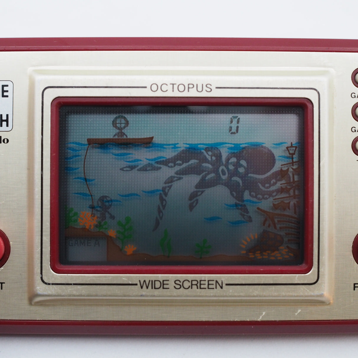 Used Nintendo GAME&WATCH OCTOPUS Handheld Console OC-22 - Tested & Working
