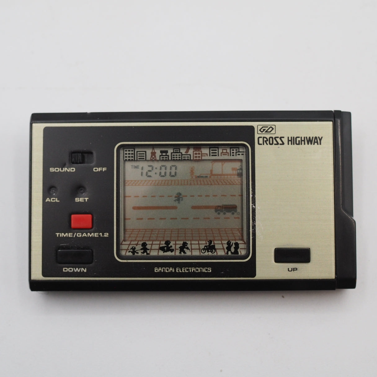 Used BANDAI ELECTRONICS CROSS HIGHWAY LCD Game Console only - Tested & Working