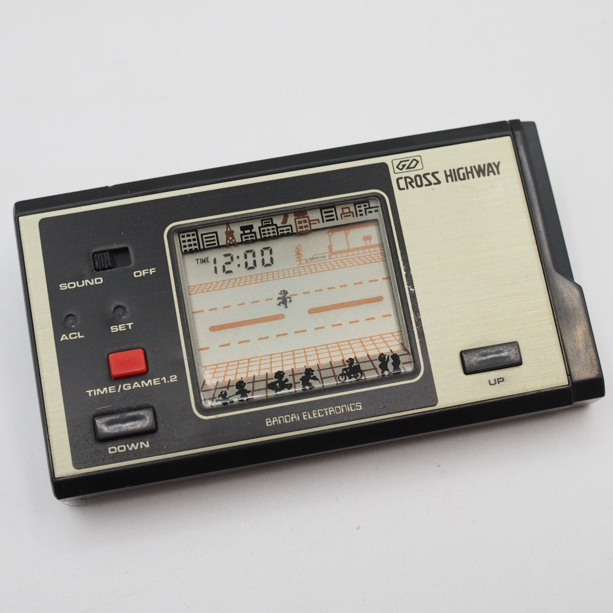 Used BANDAI ELECTRONICS CROSS HIGHWAY LCD Game Console only - Tested & Working