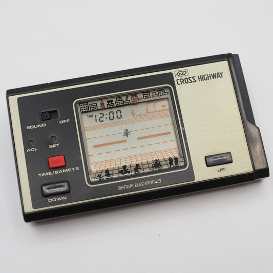 Used BANDAI ELECTRONICS CROSS HIGHWAY LCD Game Console only - Tested & Working