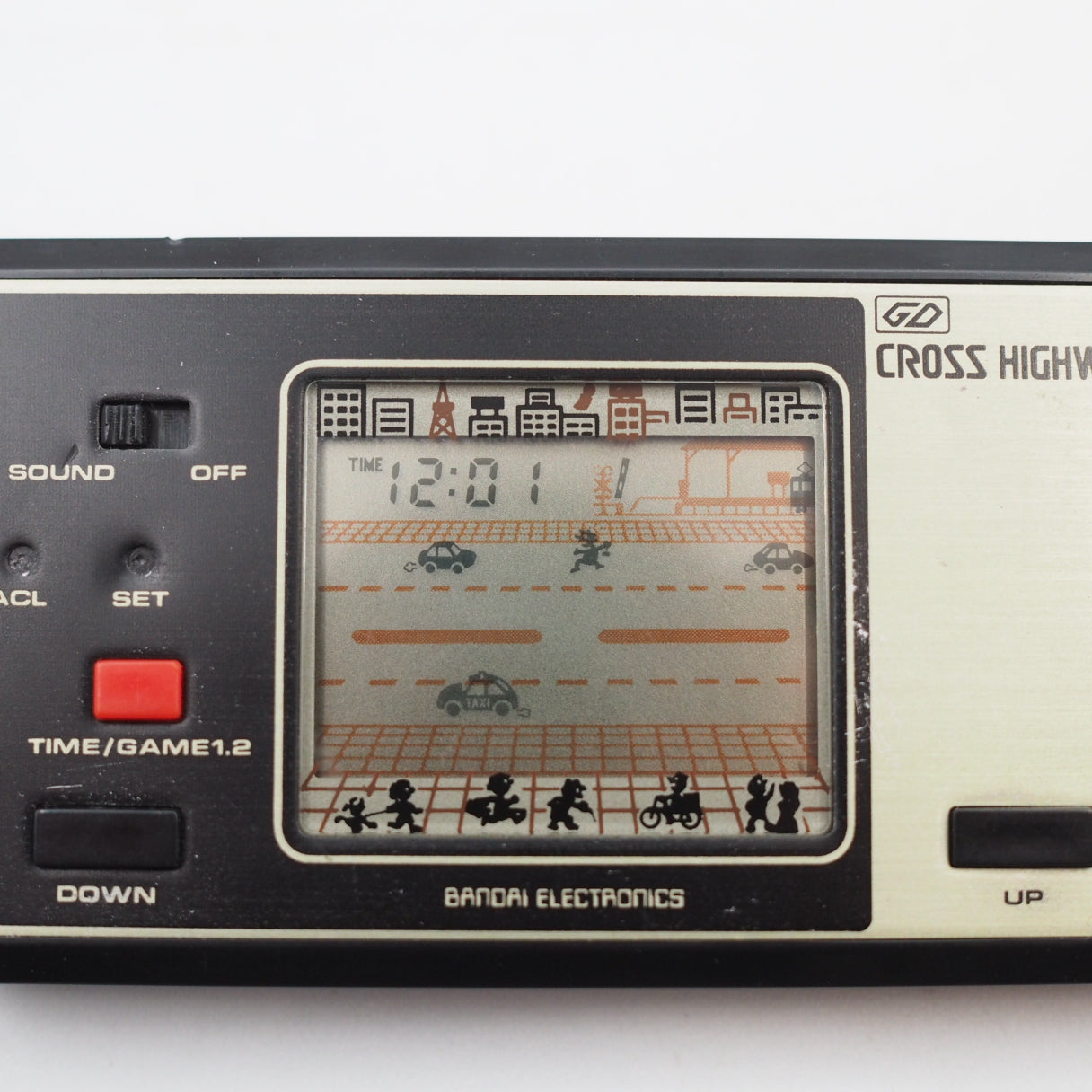 Used BANDAI ELECTRONICS CROSS HIGHWAY LCD Game Console only - Tested & Working