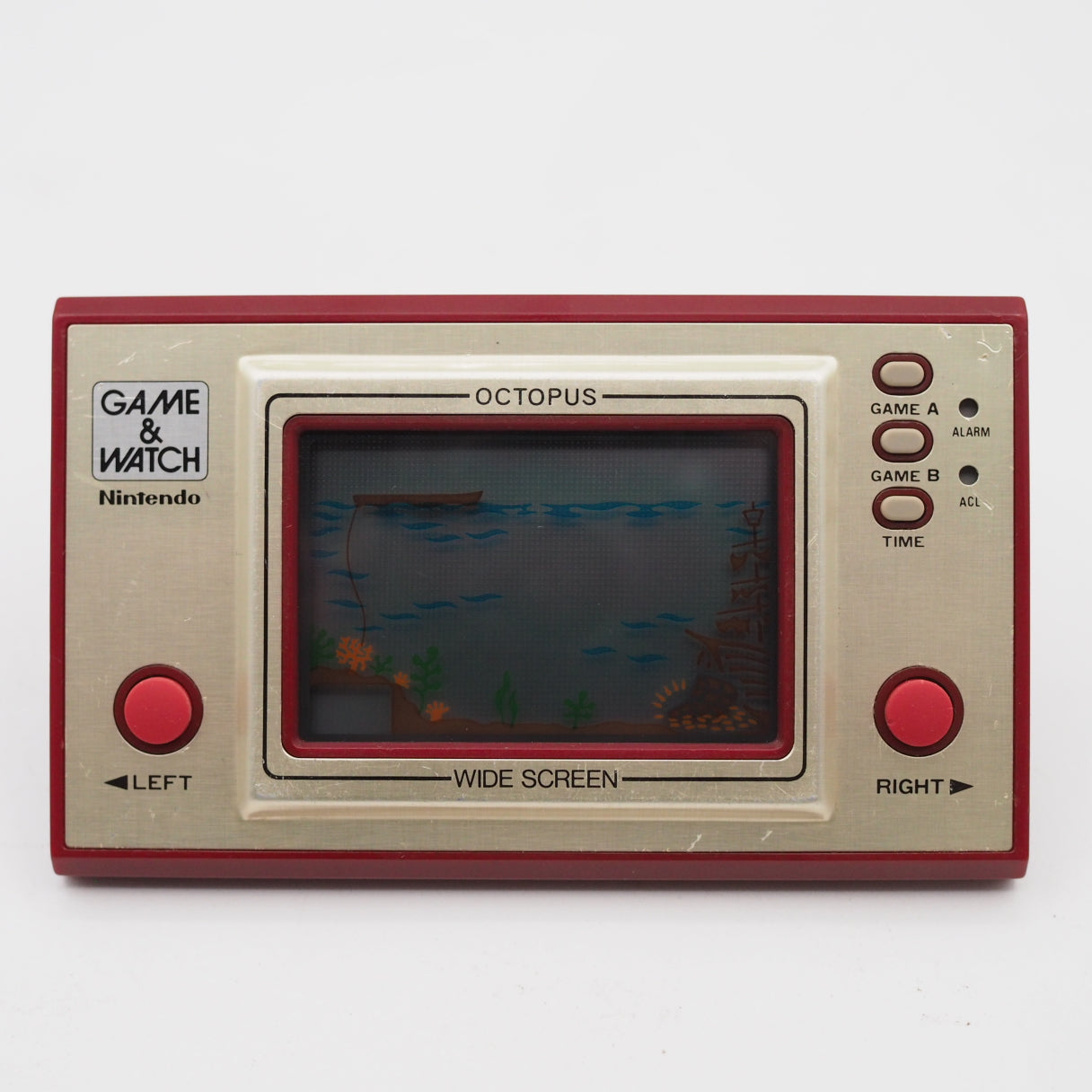 Used Nintendo GAME&WATCH OCTOPUS Handheld Console OC-22 - Tested & Working