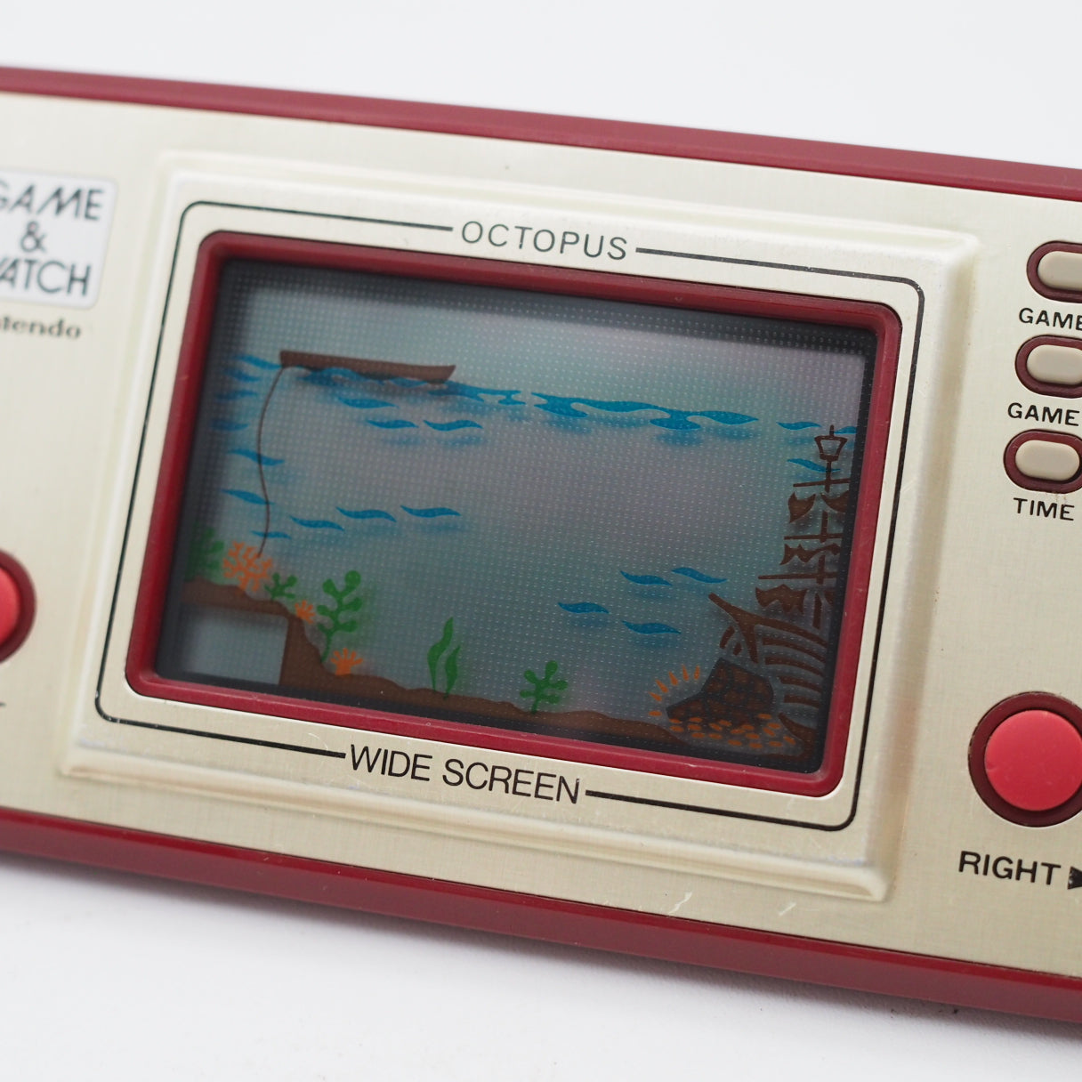 Used Nintendo GAME&WATCH OCTOPUS Handheld Console OC-22 - Tested & Working