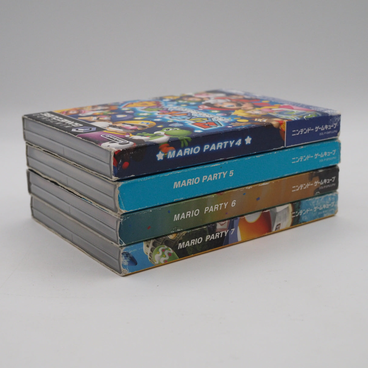 Used Mario Party 4 5 6 7 Set for Nintendo GameCube Games Lot - Tested & Working