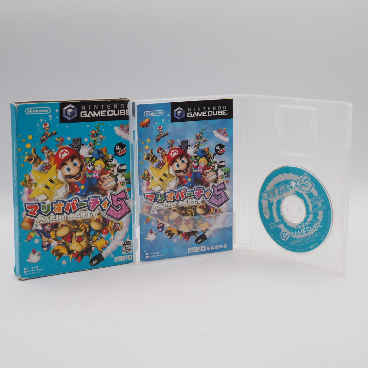 Used Mario Party 4 5 6 7 Set for Nintendo GameCube Games Lot - Tested & Working