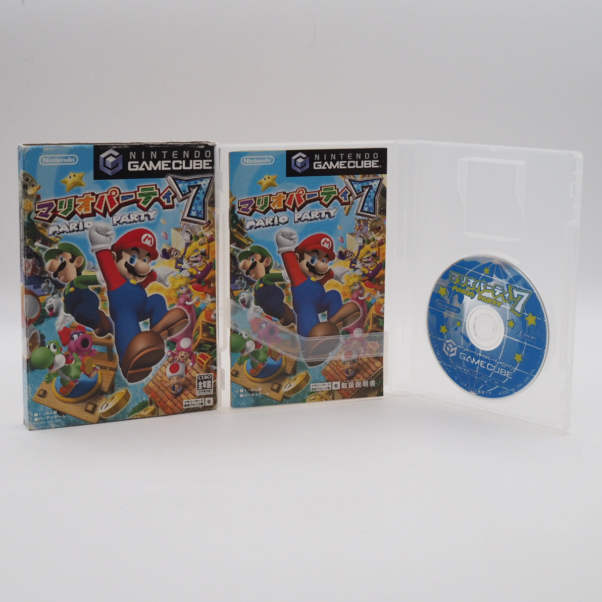 Used Mario Party 4 5 6 7 Set for Nintendo GameCube Games Lot - Tested & Working