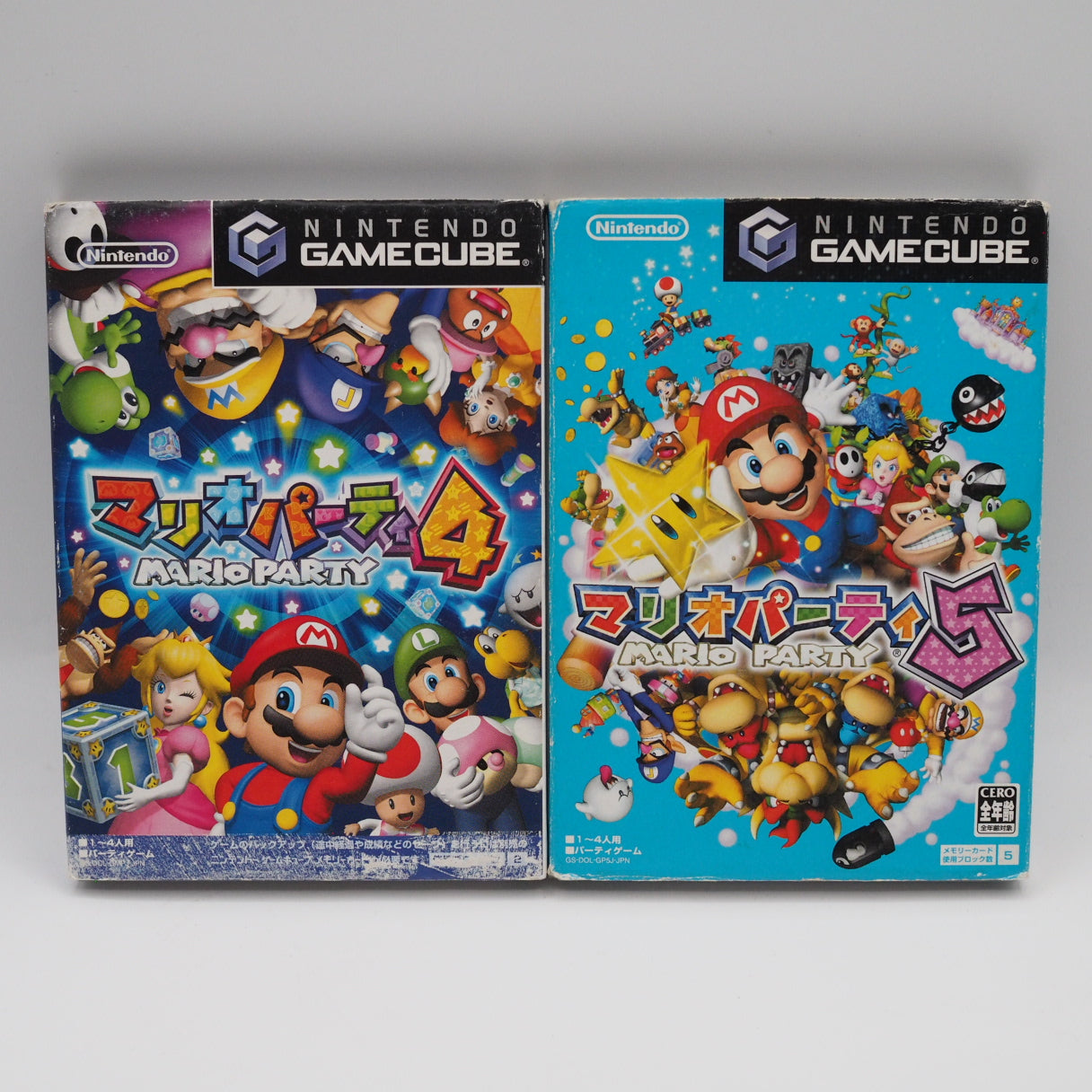 Used Mario Party 4 5 6 7 Set for Nintendo GameCube Games Lot - Tested & Working