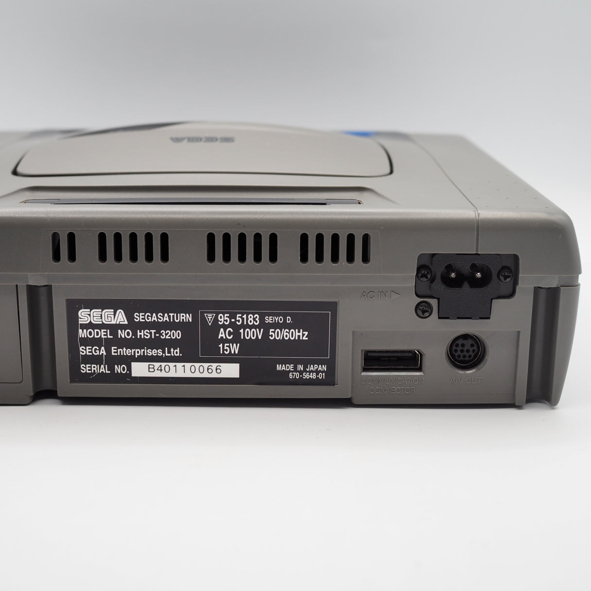 Used SEGA SATURN Console system Gray HST-3200 - Tested & Working