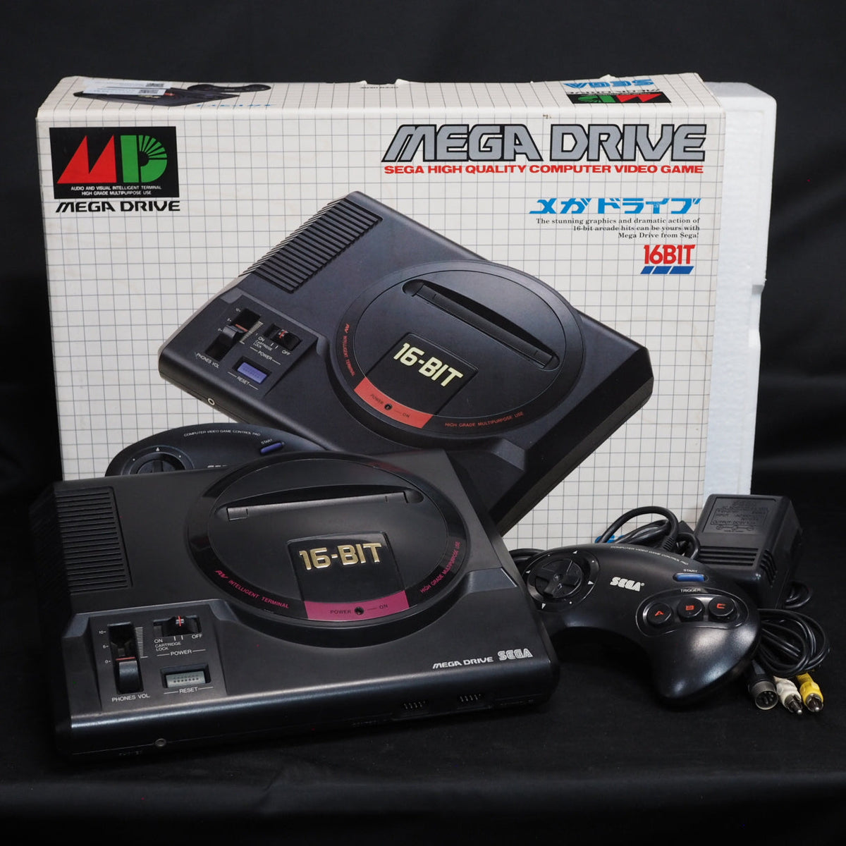 Mega Drive Console system VA5 HAA-2510 SEGA NTSC-J Japan Boxed Tested MD
