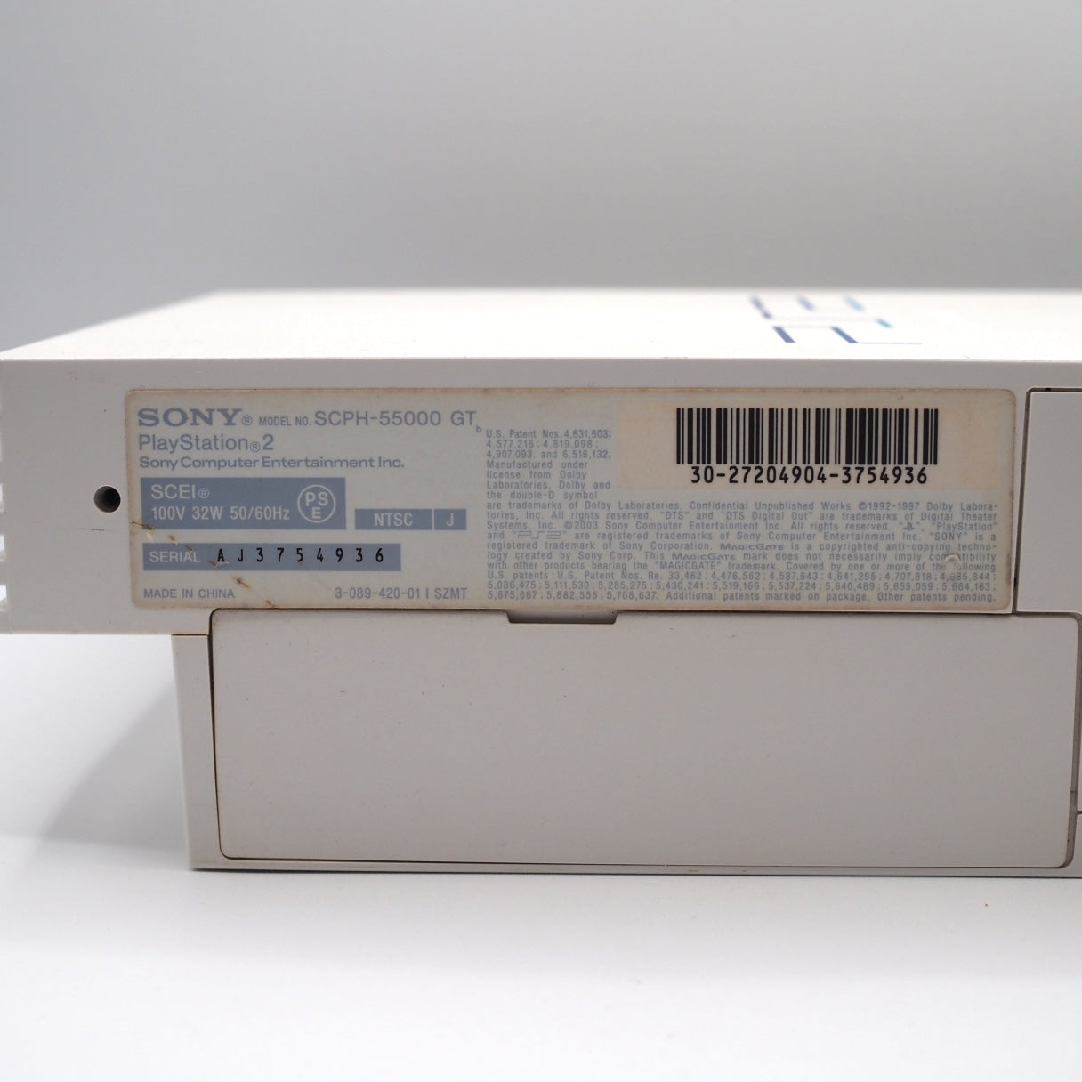 Used PS2 Console system SCPH-55000 GT [White] [NTSC-J] - Tested & Working